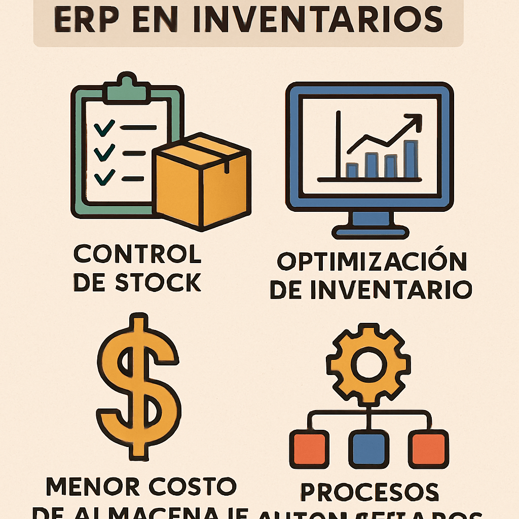 Automatización y control de inventarios con sistema ERP integrado